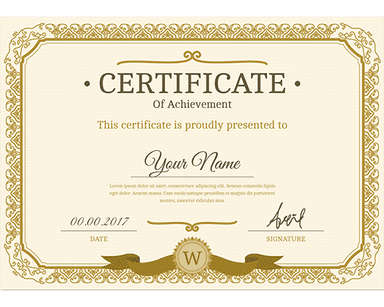 Certificate 3